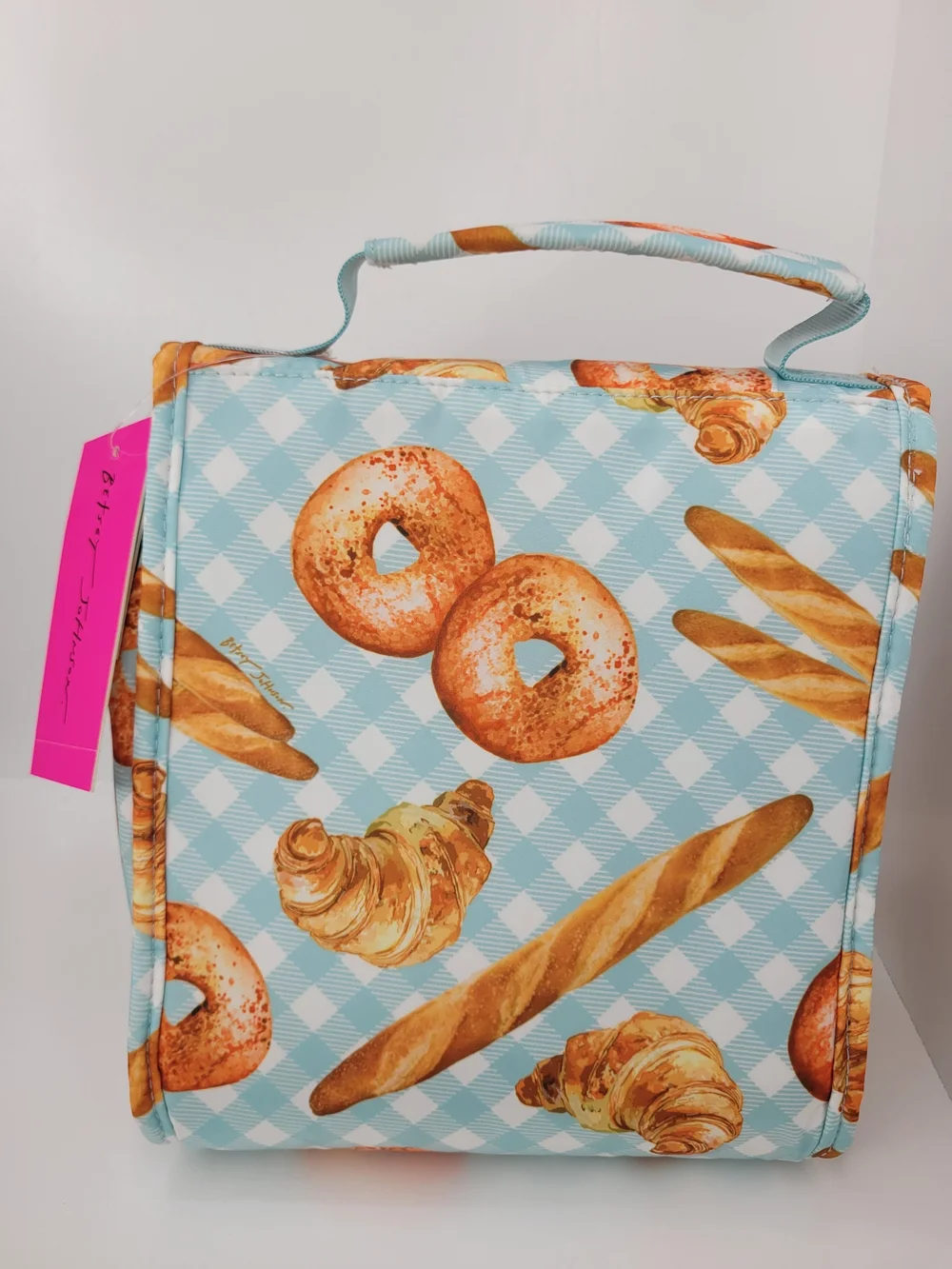 👉✨️ Betsey Johnson Insulated Lunch Tote - Blue Bakery Print